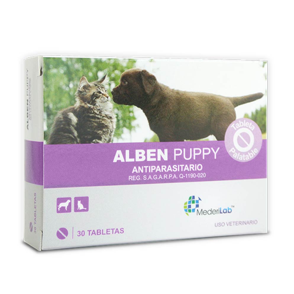 Desparasitante Perro Y Gato Alben Puppy 30 Tabletas- MederiLab Desparasitante Perro Y Gato Alben Puppy 30 Tabletas- MederiLab